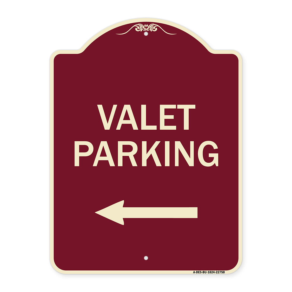 Valet Parking with Left Arrow
