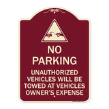 Unauthorized Vehicles Towed at Owner Expense with Graphic