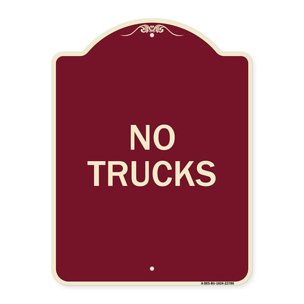 Truck Sign No Trucks