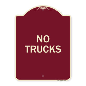 Truck Sign No Trucks