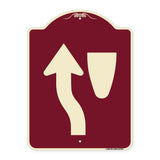 Traffic Sign Keep Left Symbol