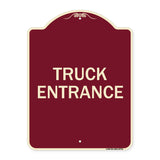 Traffic Entrance Sign Truck Entrance