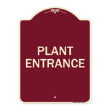 Traffic Entrance Sign Plant Entrance
