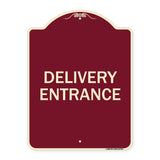 Traffic Entrance Sign Delivery Entrance