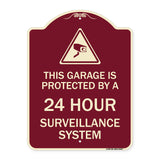 This Garage Is Protected by A 24 Hour Surveillance System