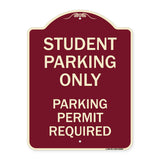 Student Parking Only Parking Permit Required
