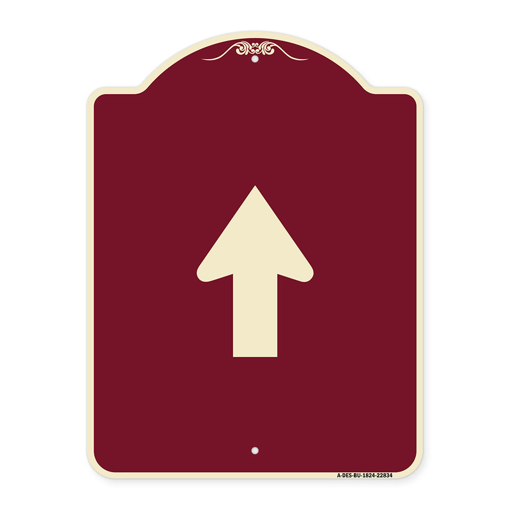 Straight Thru Sign - Straight Thru (Symbol) Sign