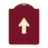 Straight Thru Sign - Straight Thru (Symbol) Sign