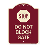 Stop Do Not Block Gate