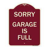 Sorry Garage Is Full