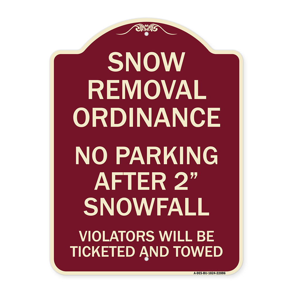 Snow Removal Ordinance - No Parking After 2 Snowfall