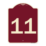 Sign with Number '11