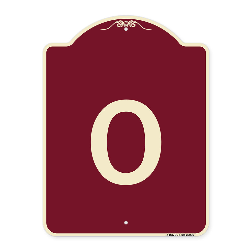 Sign with Letter O