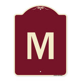 Sign with Letter M