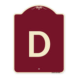 Sign with Letter D
