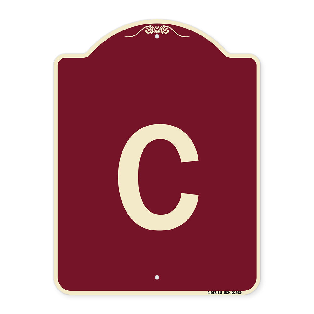 Sign with Letter C