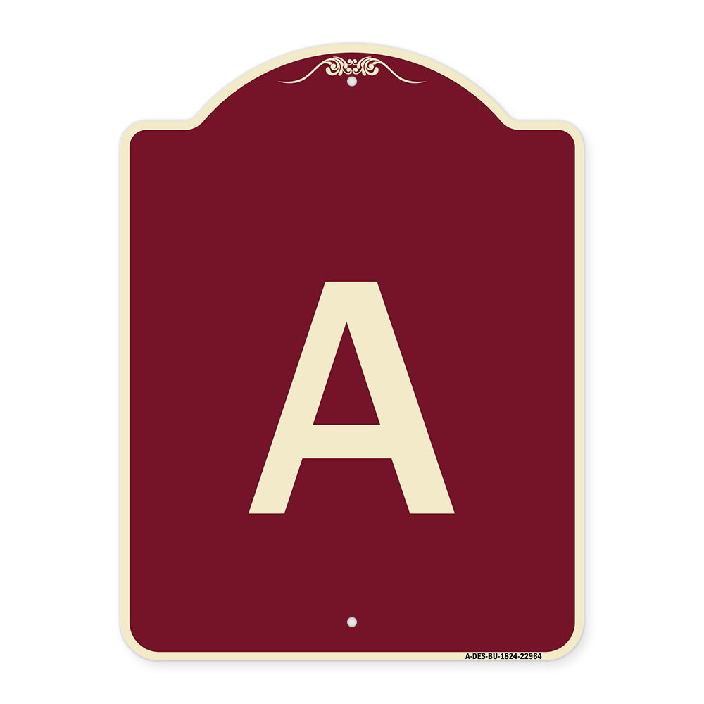 Sign with Letter A