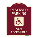 Reserved Parking Van Accessible with Symbol