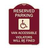 Reserved Parking Van Accessible Violators Will Be Fined (With Graphic)