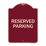 Reserved Parking Sign