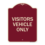 Reserved Parking Sign Visitor Vehicles Only