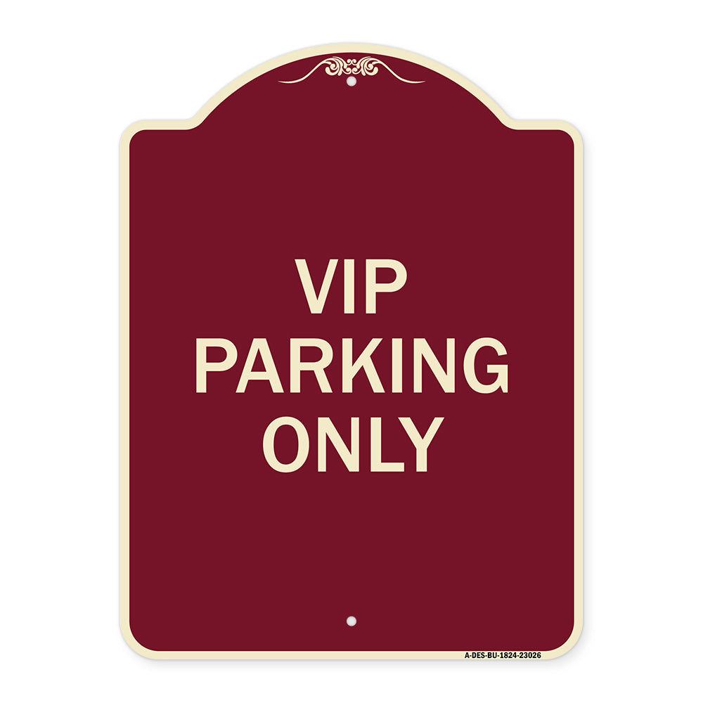 Reserved Parking Sign VIP Parking Only