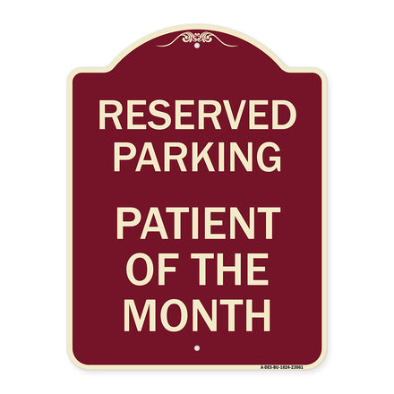 Reserved Parking Patient of the Month