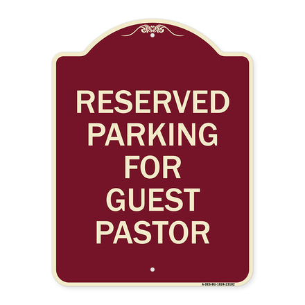 Reserved Parking for Guest Pastor