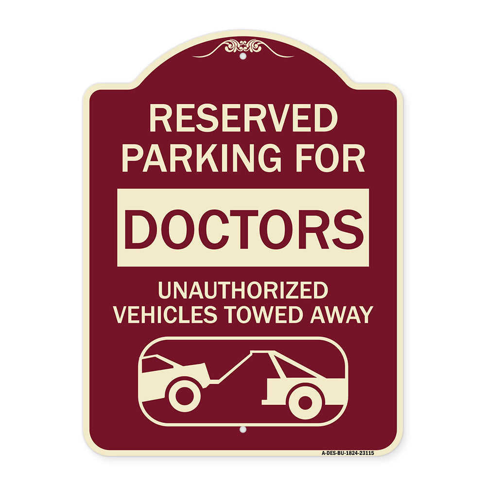 Reserved Parking for Doctors Unauthorized Vehicles Towed Away