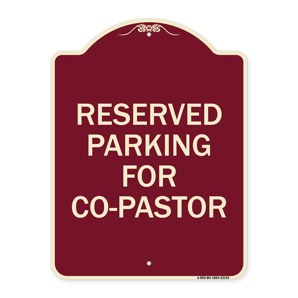 Reserved Parking for Co-Pastor