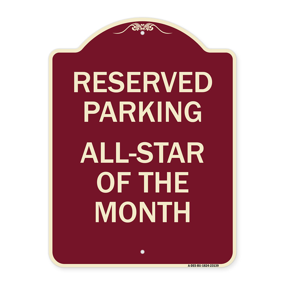 Reserved Parking All - Star of the Month