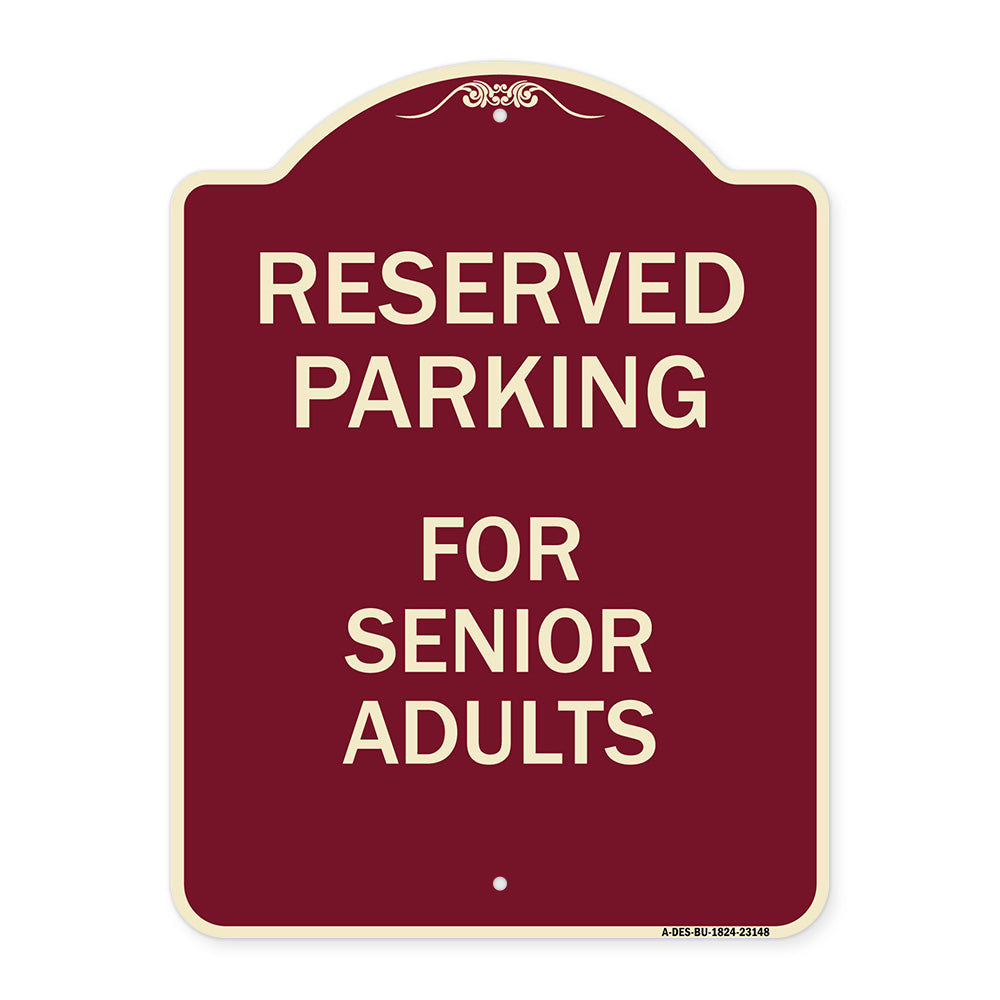Reserved Parking - for Senior Adults