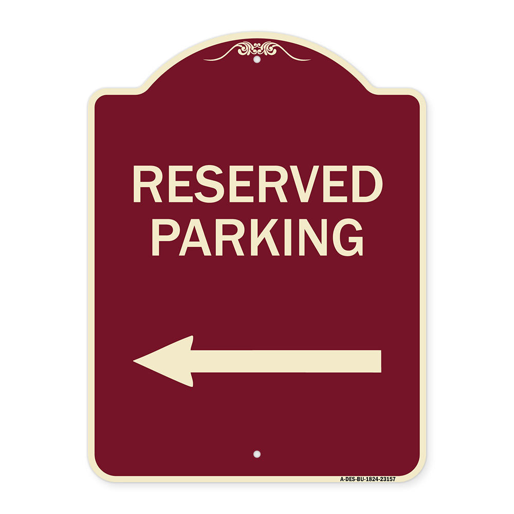 Reserved Parking (Left Arrow)