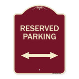 Reserved Parking (Arrow Pointing Left and Right)