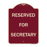 Reserved for Secretary