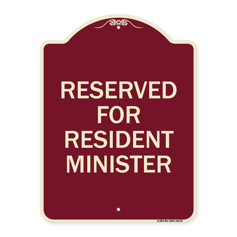 Reserved for Resident Minister