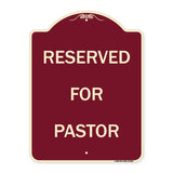 Reserved for Pastor