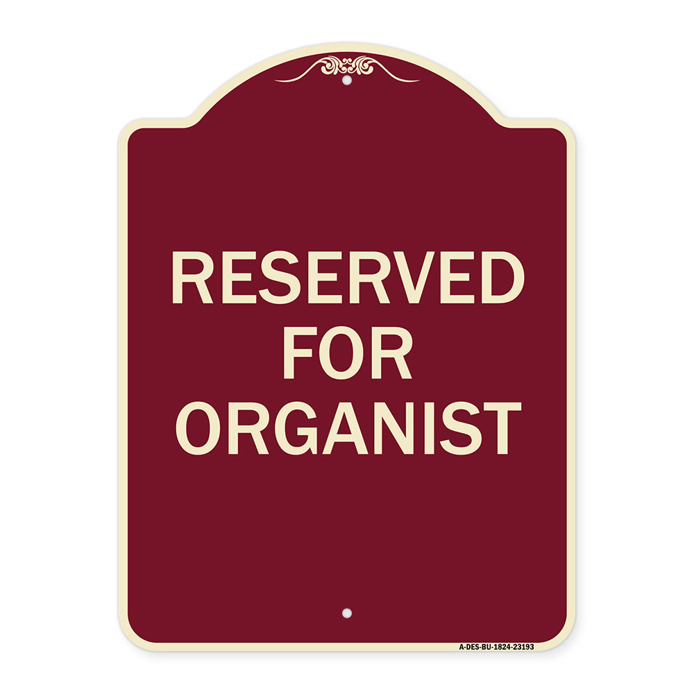 Reserved for Organist