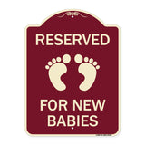 Reserved for New Babies with Symbol