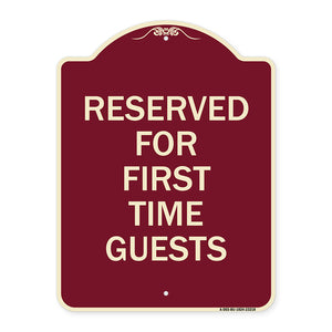 Reserved First Time Guests