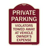 Private Parking Violators Towed Away at Vehicle Owner's Expense