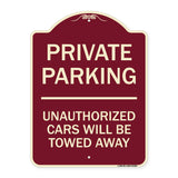 Private Parking Unauthorized Cars Will Be Towed Away