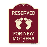 Pink Reserved Parking for New Mothers