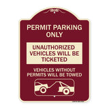 Permit Parking Only Unauthorized Vehicles Will Be Ticketed Vehicles Without Permits Will Be Towed (With Graphic)