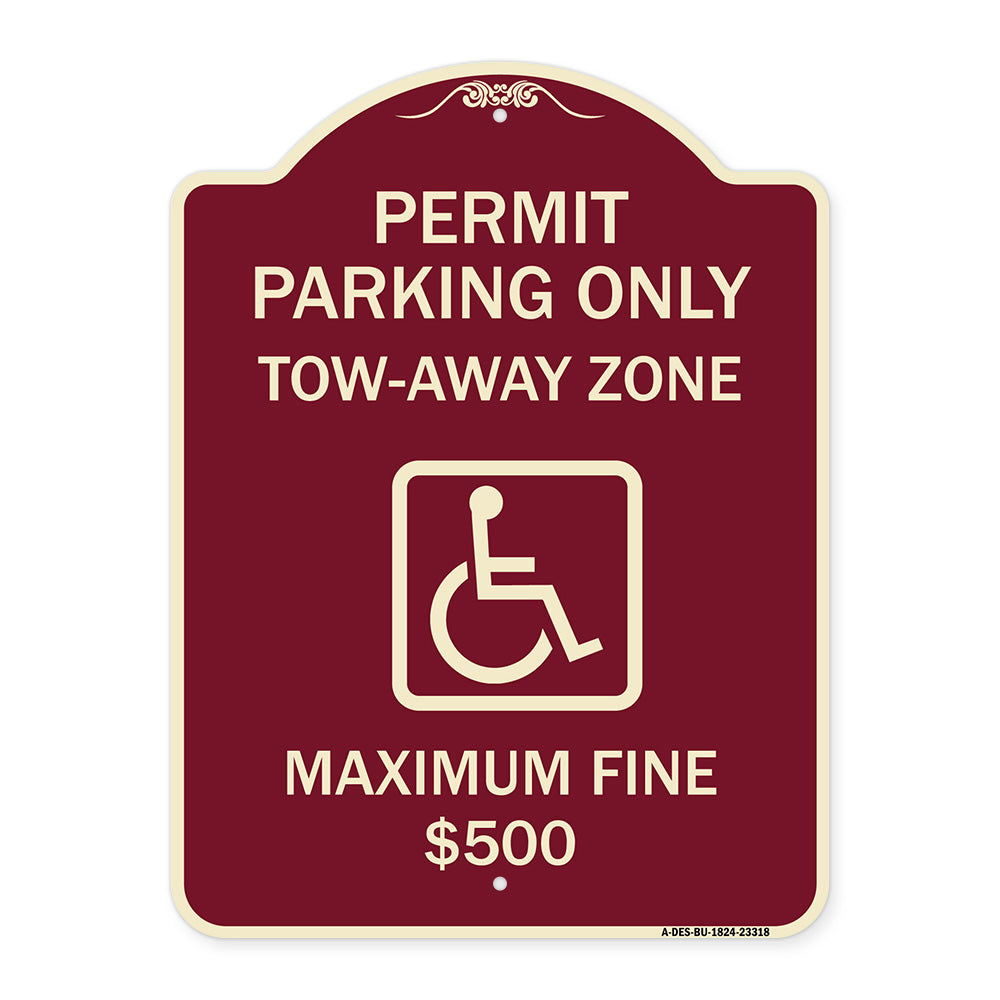 Permit Parking Only Tow-Away Zone Maximum Fine