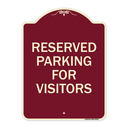 Parking Space Reserved Sign Parking Reserved for Visitors