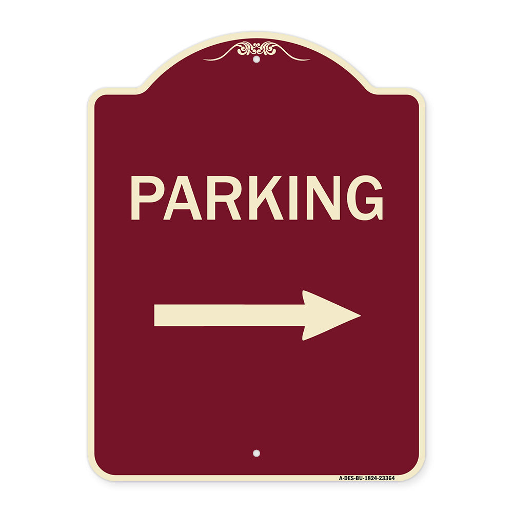 Parking Sign (Right Arrow)