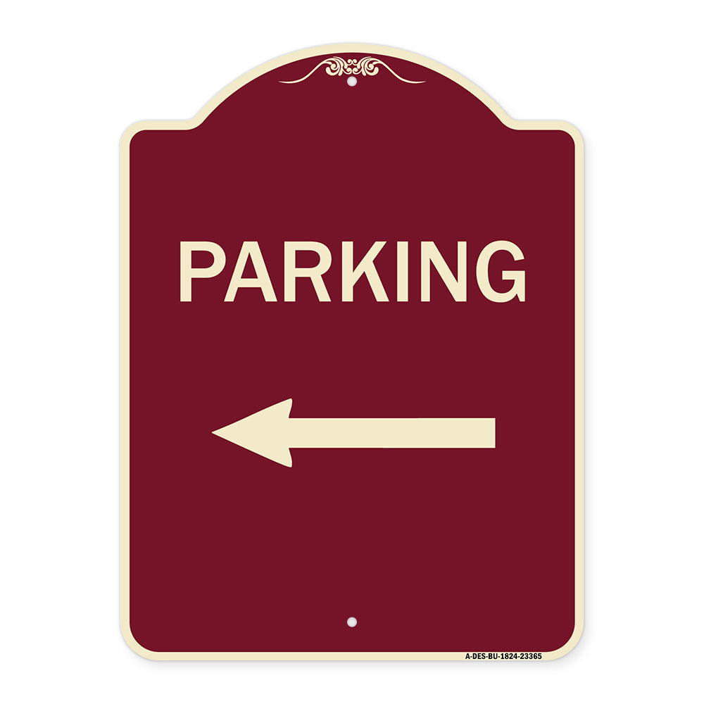 Parking Sign (Left Arrow)