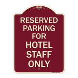 Parking Reserved for Hotel Staff Only