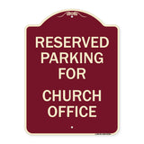 Parking Reserved for Church Office